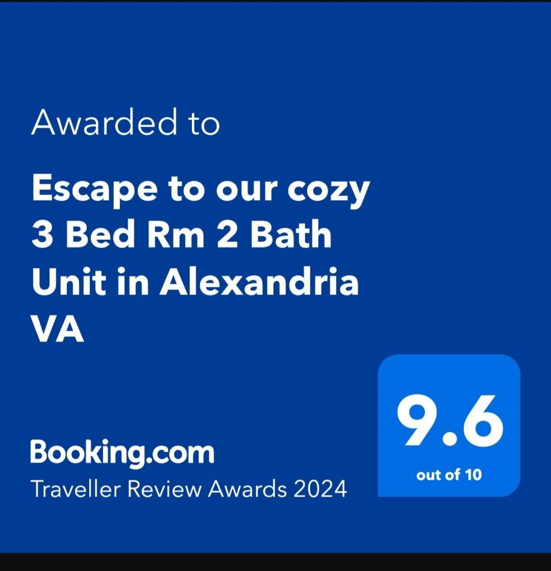 Escape To Our Cozy 3 Bed Rm 2 Bath Unit In Alexandria Va Villa Buitenkant foto